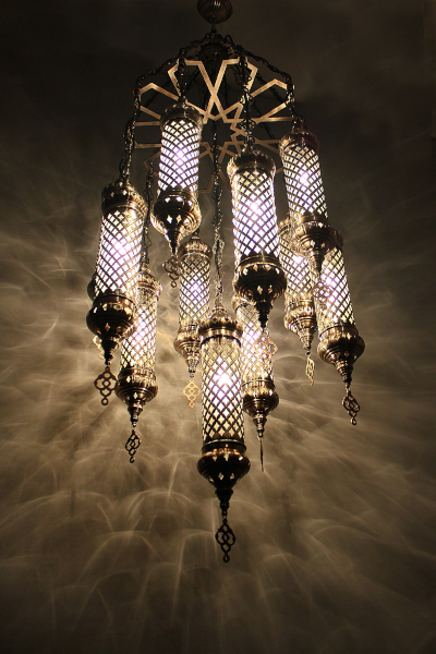 11in1 Stylish  Blown Glass Laser Chandeliers